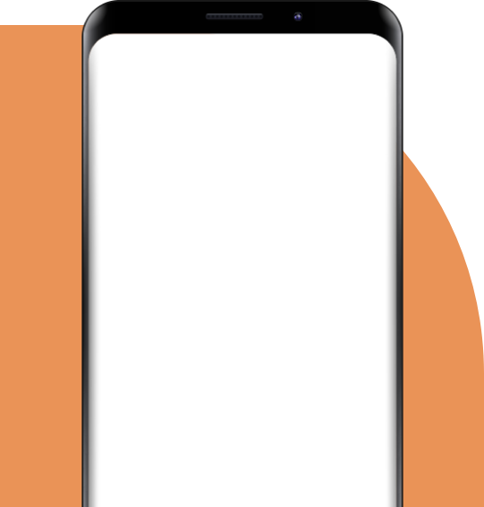 image of a blank white mobile phone screen