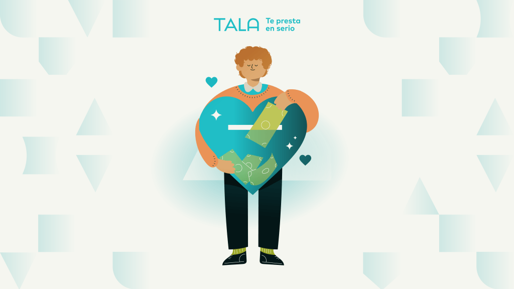 ilustración de persona sosteniendo un corazón con sus manos